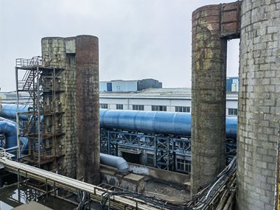 陽極車間3#-4#脫硫塔串聯