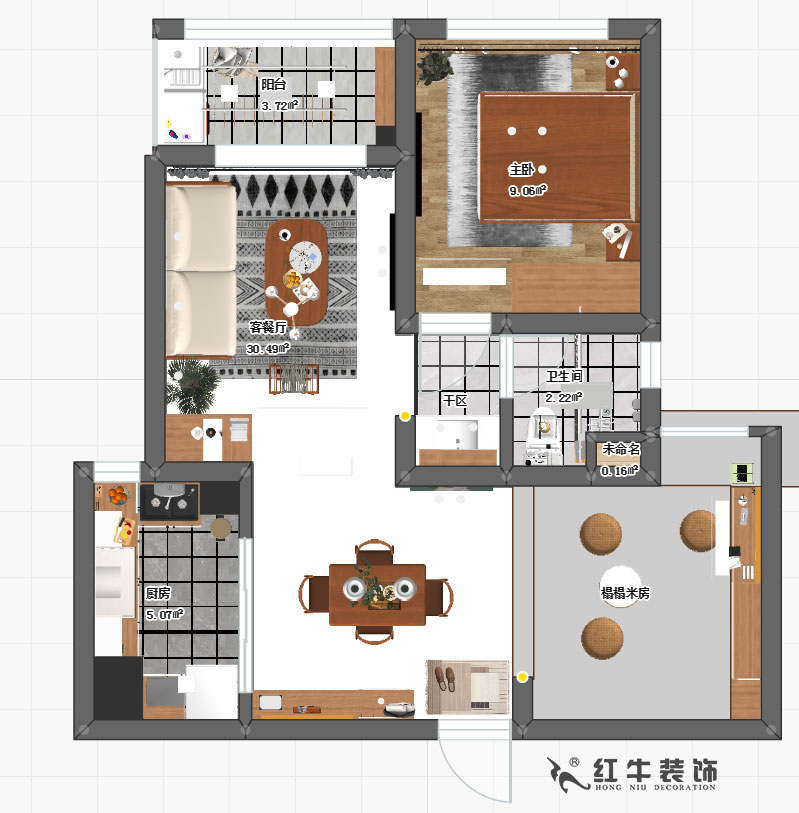 陶陽_萬達東坊4-803-73㎡-現(xiàn)代輕奢風(fēng)格_2室2廳1衛(wèi)_成品家￥9
