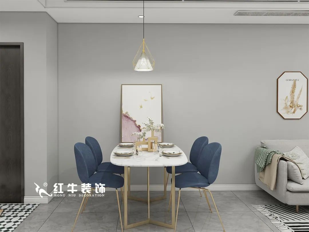 劉萍萍_仙龍灣山莊90㎡輕奢風(fēng)格｜加入一點(diǎn)金屬線條，這個(gè)家高級(jí)又溫柔！04