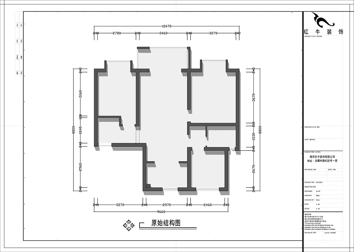 張智猿｜白馬瀾山2-702-89㎡-現(xiàn)代風格｜3室1廳1衛(wèi)｜新房裝修｜定制家｜全包12萬｜00_01原始結(jié)構(gòu)圖