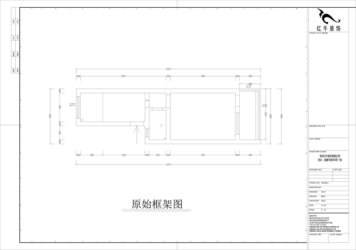 孟憲濤｜殷高巷55-301-50㎡-現(xiàn)代簡(jiǎn)約風(fēng)格｜1室1廳1衛(wèi)｜老房裝修｜定制家｜全包8萬｜00_01原始框架圖